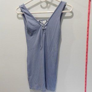 Wicked Weasel Women's XS Top - Blue, Tie in Front, WW Sexy Ribbed